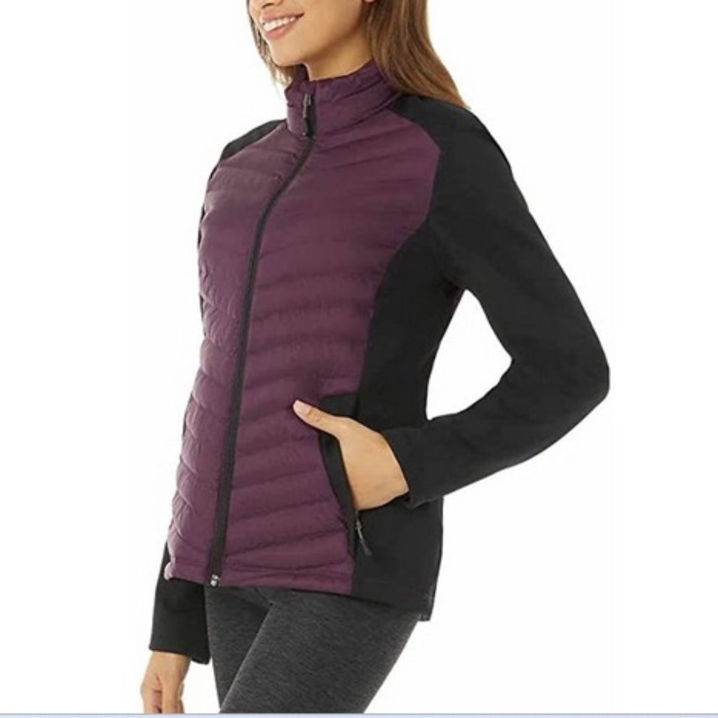 Brand New Missing Tags 32 Degrees Mixed Media Jacket Purple